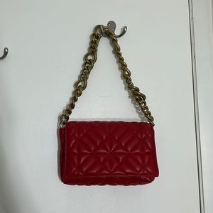 Red Zara shoulder bag